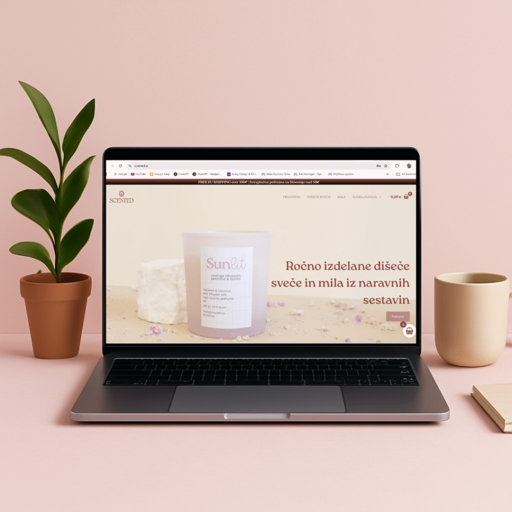 scented scented dišeče sveče in naravna mila