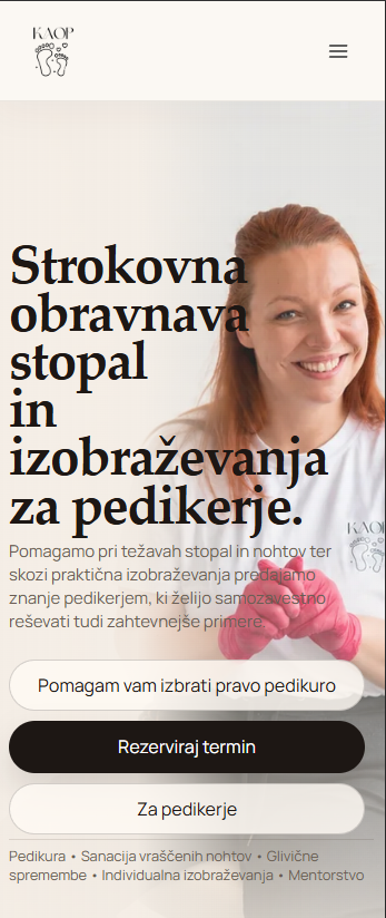 KAOP Pedikura - mobilni
