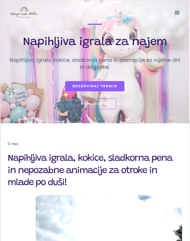Toboganova Dežela - tablica