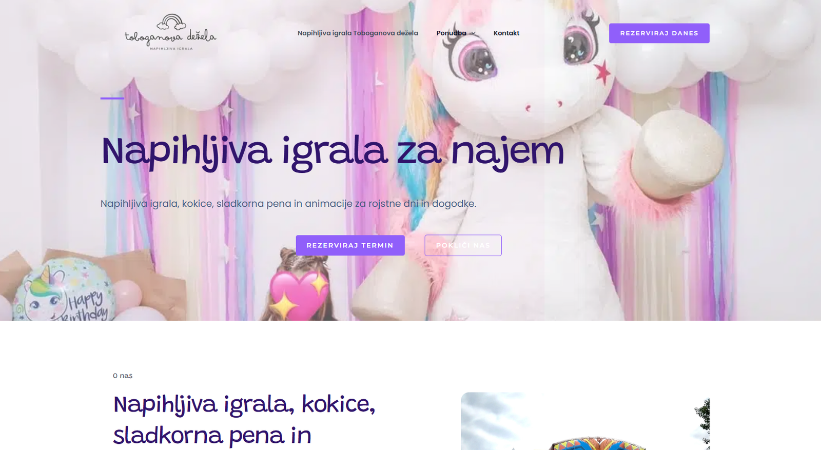 Toboganova Dežela - namizje
