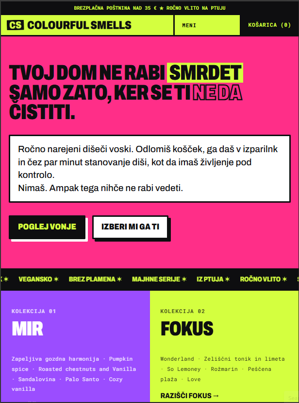 Colourful Smells - tablica