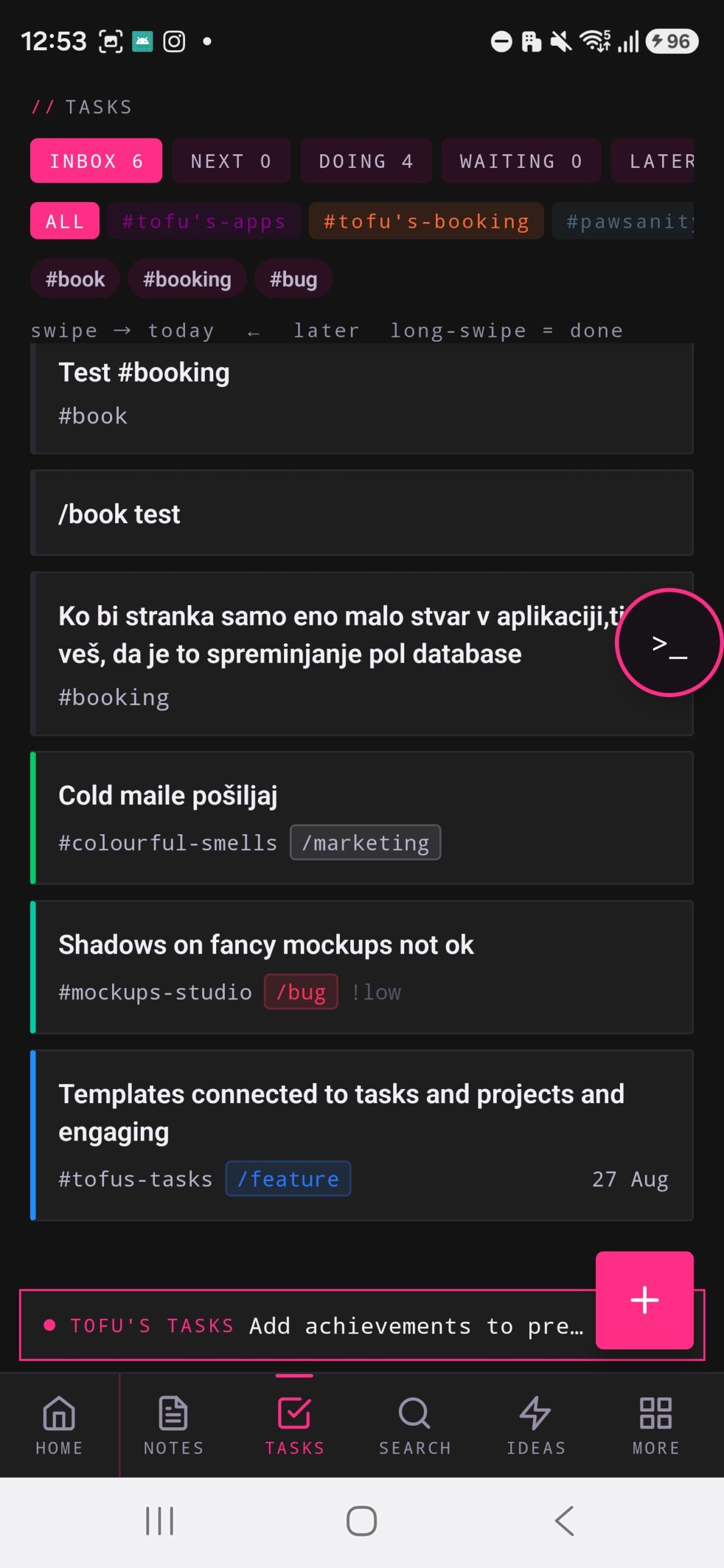 Tasks